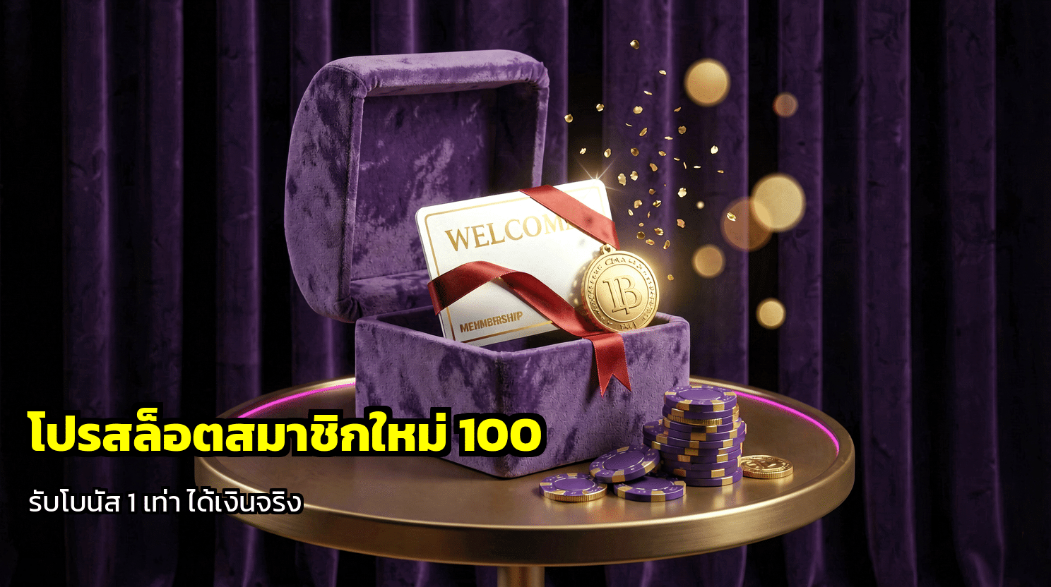โปรสล็อตสมาชิกใหม่ 100